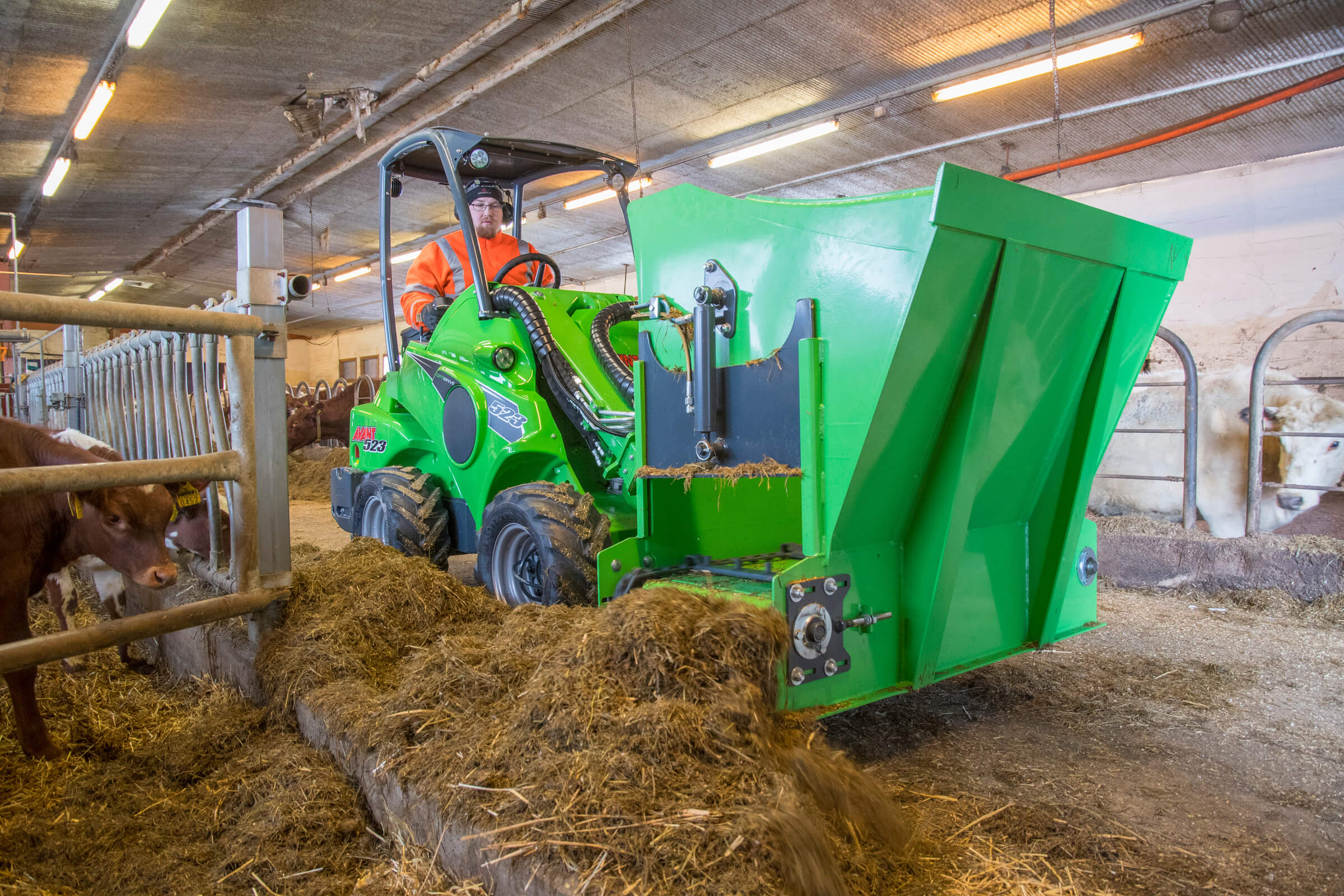 Godet distributeur d’ensilage